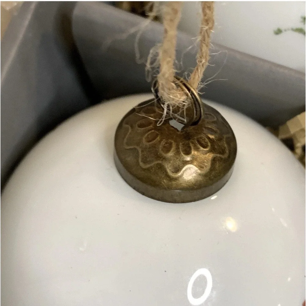Pottery‎ Barn CHRISTMAS IN THE COUNTRY ORNAMENT SET Nostalgic Glass Balls